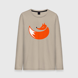 Лонгслив хлопковый мужской Foxy fox, цвет: миндальный