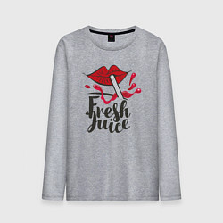 Лонгслив хлопковый мужской Fresh juice, цвет: меланж