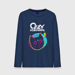 Мужской лонгслив Ozzy Osbourne rock star cat
