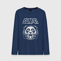 Лонгслив хлопковый мужской Sum41 rock panda, цвет: тёмно-синий