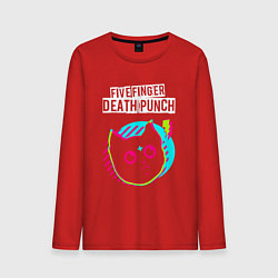 Мужской лонгслив Five Finger Death Punch rock star cat