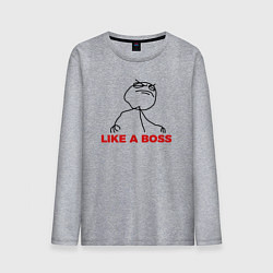 Мужской лонгслив Like a boss