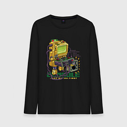 Мужской лонгслив Ретро компьютер геймер