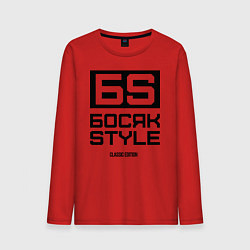 Лонгслив хлопковый мужской Босяк style classic edition, цвет: красный