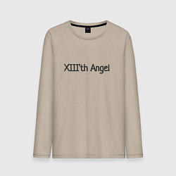 Лонгслив хлопковый мужской XIIIth angel, цвет: миндальный