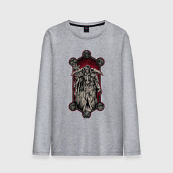 Лонгслив хлопковый мужской Повелитель Момонга, цвет: меланж