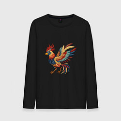 Мужской лонгслив Грозный петух готов к бою