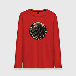 Мужской лонгслив Жуткая рыба монстр