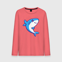 Мужской лонгслив Дружелюбная акула