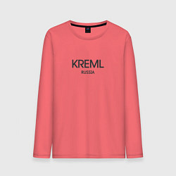 Лонгслив хлопковый мужской Kreml, цвет: коралловый
