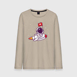 Мужской лонгслив Космос это любовь