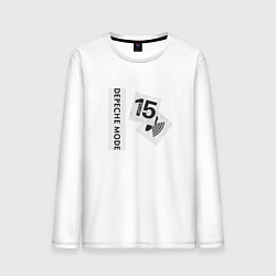 Лонгслив хлопковый мужской Depeche Mode - Little fifteen, цвет: белый