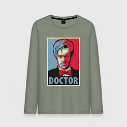 Лонгслив хлопковый мужской Doctor, цвет: авокадо