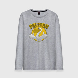 Лонгслив хлопковый мужской Pelican, цвет: меланж
