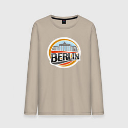 Лонгслив хлопковый мужской Berlin, цвет: миндальный