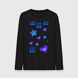 Мужской лонгслив Фигурный рисунок