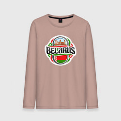 Лонгслив хлопковый мужской Belarus, цвет: пыльно-розовый