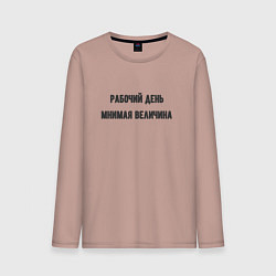 Мужской лонгслив Рабочий день мнимая величина