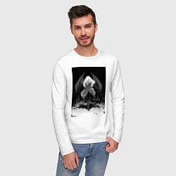 Лонгслив хлопковый мужской О моём перерождении в слизь Римуру Темпест с крыль, цвет: белый — фото 2