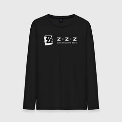 Лонгслив хлопковый мужской Zenless zone zero логотип, цвет: черный