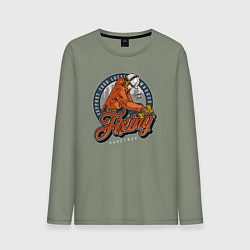 Мужской лонгслив Поддержите своего местного работника, мастера на в