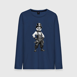 Мужской лонгслив Панда steampunk