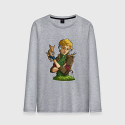 Лонгслив хлопковый мужской Фиби - RimWorld, цвет: меланж