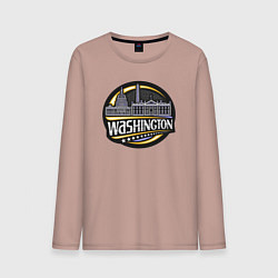 Лонгслив хлопковый мужской Вашингтон, цвет: пыльно-розовый