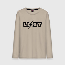 Лонгслив хлопковый мужской Ференц Лист чёрный, цвет: миндальный