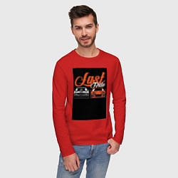 Лонгслив хлопковый мужской Форсаж последний заезд, цвет: красный — фото 2