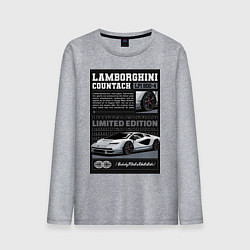 Мужской лонгслив Lamborghini countach