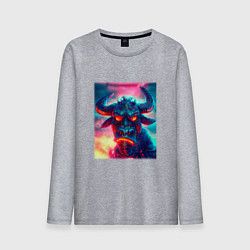 Мужской лонгслив Мощный бычок