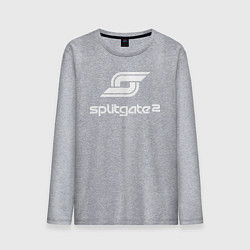 Лонгслив хлопковый мужской Splitgate 2 logo, цвет: меланж