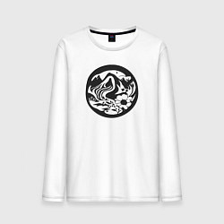 Мужской лонгслив Абстрактная интерпретация растений