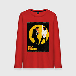 Лонгслив хлопковый мужской Криминальное чтиво парный танец, цвет: красный