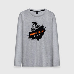 Лонгслив хлопковый мужской Горный велик, цвет: меланж