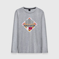 Лонгслив хлопковый мужской Доха Катар, цвет: меланж