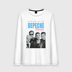 Лонгслив хлопковый мужской Depeche Mode Vintage, цвет: белый