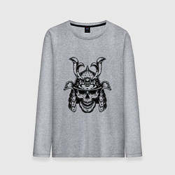 Мужской лонгслив Череп самурая в шлеме