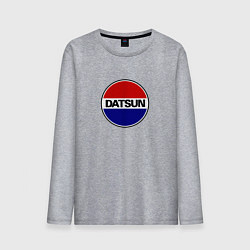 Лонгслив хлопковый мужской Datsun, цвет: меланж