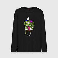 Мужской лонгслив Спанч Боб - зомби