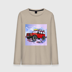 Мужской лонгслив Внедорожник УАЗ Хантер