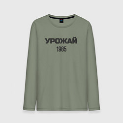 Лонгслив хлопковый мужской Урожай 1985, цвет: авокадо