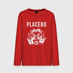 Лонгслив хлопковый мужской Placebo rock dog, цвет: красный