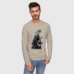 Лонгслив хлопковый мужской Ван-Пис Зоро Ророноа ронин, цвет: миндальный — фото 2