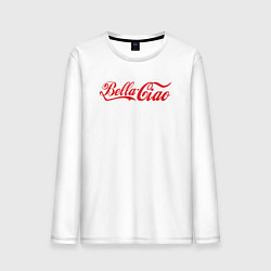 Лонгслив хлопковый мужской Bella ciao series, цвет: белый