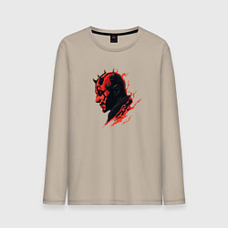 Лонгслив хлопковый мужской Darth Maul - Star Wars, цвет: миндальный