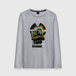 Лонгслив хлопковый мужской Stalker 2 heart of chornobyl, цвет: меланж
