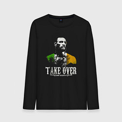 Лонгслив хлопковый мужской Conor take over, цвет: черный