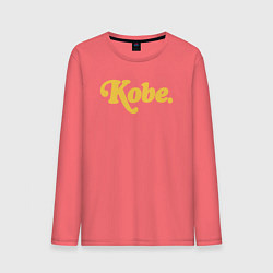 Лонгслив хлопковый мужской Kobe, цвет: коралловый